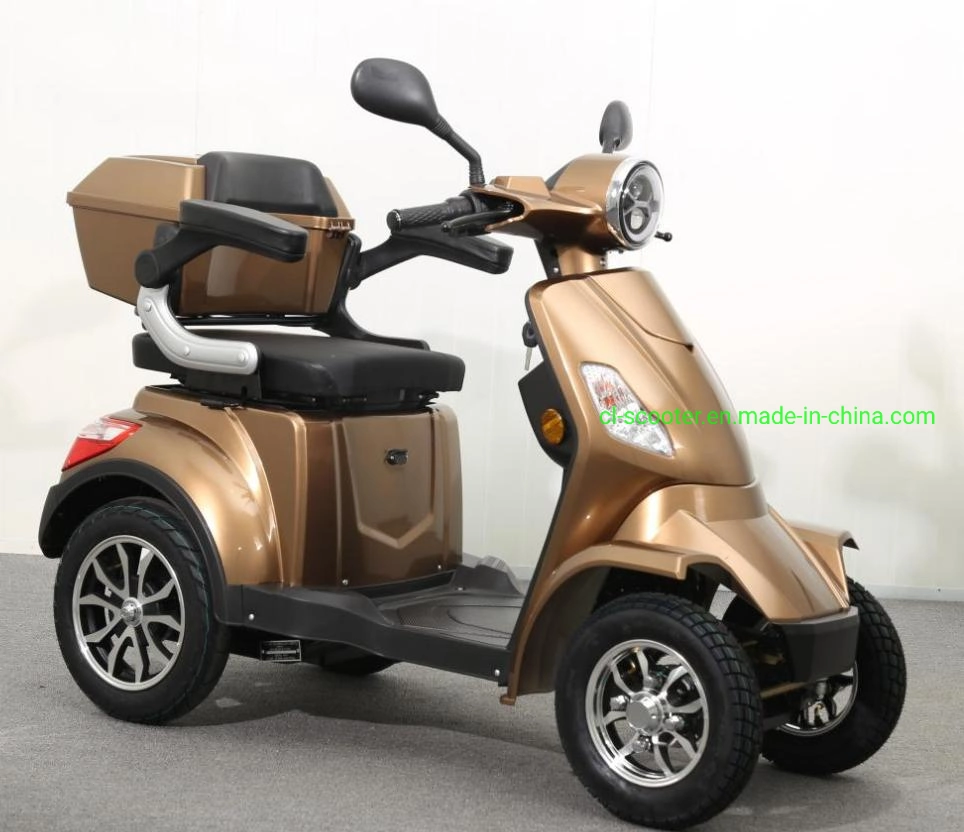 4wheels Mobility Scooter Electric Scooter with EEC Approval for Adults Handicapped Scooter with 1000W Motor and Max Speed at 25km/H